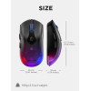 فأرة الألعاب اللاسلكية Lenovo Legion M410 RGB – أسود – 16,000 DPI