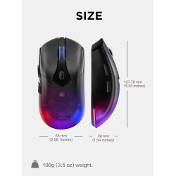 Gaming Mouse Lenovo Legion M410 Wireless RGB  – Black – 16,000 DPI Gaming Mouse Lenovo Legion M410 Wireless RGB  – Black – 16,000 DPI