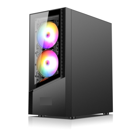 كيس XTREME VELOX TG BLACK – ميد تاور ATX مع 4 مراوح RGB
