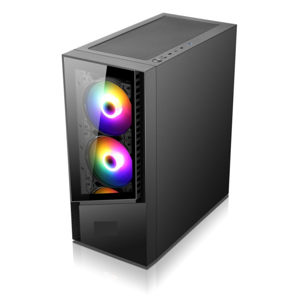 كيس XTREME VELOX TG BLACK – ميد تاور ATX مع 4 مراوح RGB كيس XTREME VELOX TG BLACK – ميد تاور ATX مع 4 مراوح RGB