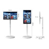 Smart Touch Screen 32-Inch FHD Rotating  – Powerful 10,500mAh Battery Up to 8 Hours for Mobile Performance – White