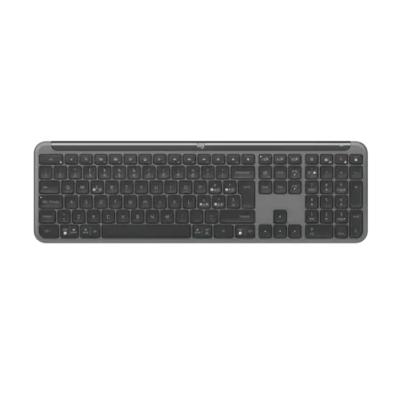 لوحة مفاتيح لاسلكية نحيفة Logitech K950 – متعددة الأنظمة وهادئة الكتابة - أسود