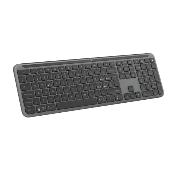لوحة مفاتيح لاسلكية نحيفة Logitech K950 – متعددة الأنظمة وهادئة الكتابة - أسود لوحة مفاتيح لاسلكية نحيفة Logitech K950 – متعددة الأنظمة وهادئة الكتابة - أسود