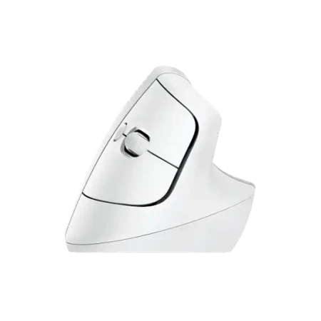 ماوس لاسلكي عمودي مريح Logitech Lift – راحة متقدمة وأداء دقيق لتقليل إجهاد المعصم- أبيض