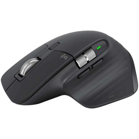 فأرة لاسلكية Logitech MX Master 3S، بدقة عالية 8000 DPI، مزودة بعجلة تمرير MagSpeed، يمكنها التبديل بين ما يصل إلى 3 أجهزة، وقابلة للتخصيص بالكامل - اسود فأرة لاسلكية Logitech MX Master 3S، بدقة عالية 8000 DPI، مزودة بعجلة تمرير MagSpeed، يمكنها التبديل بين ما يصل إلى 3 أجهزة، وقابلة للتخصيص بالكامل - اسود
