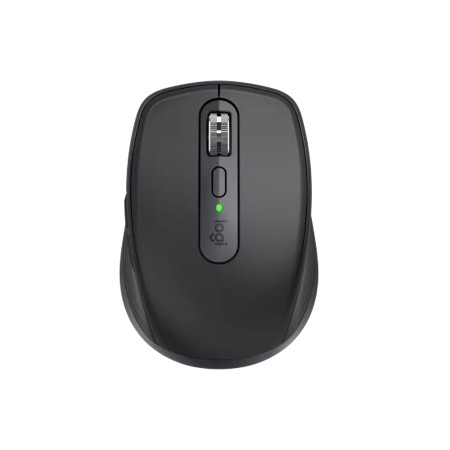ماوس احترافي لاسلكي Logitech MX Anywhere 3S، مستشعر Darkfield عالي الدقة، عجلة تمرير MagSpeed، نقرات هادئة، بطارية قابلة لإعادة الشحن - رمادي