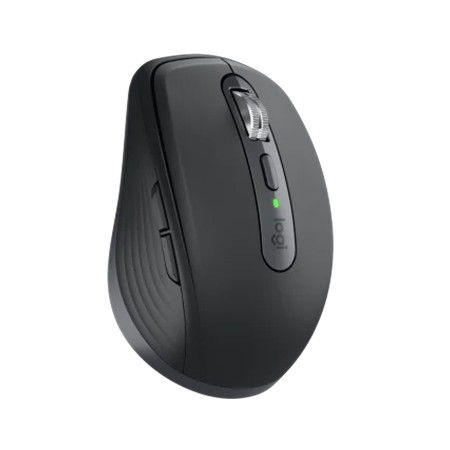 ماوس احترافي لاسلكي Logitech MX Anywhere 3S، مستشعر Darkfield عالي الدقة، عجلة تمرير MagSpeed، نقرات هادئة، بطارية قابلة لإعادة الشحن - رمادي