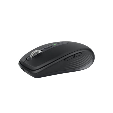 ماوس احترافي لاسلكي Logitech MX Anywhere 3S، مستشعر Darkfield عالي الدقة، عجلة تمرير MagSpeed، نقرات هادئة، بطارية قابلة لإعادة الشحن - رمادي