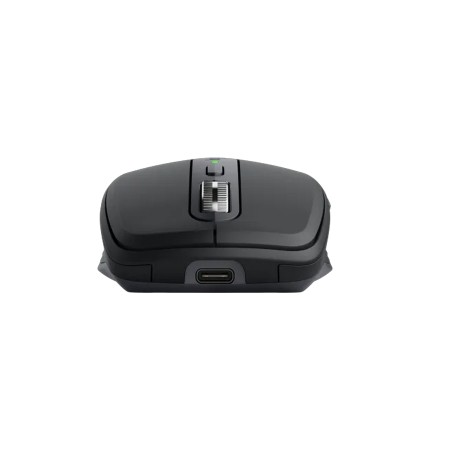 ماوس احترافي لاسلكي Logitech MX Anywhere 3S، مستشعر Darkfield عالي الدقة، عجلة تمرير MagSpeed، نقرات هادئة، بطارية قابلة لإعادة الشحن - رمادي