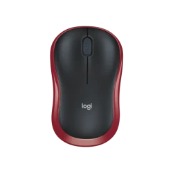ماوس لوجيتك M185 لاسلكي - أحمر - تتبع بصري دقيق مع بطارية تدوم حتى 12 شهرًا