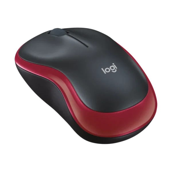 Wireless Mouse - Logitech M185 - RED Precise Optical Tracking with 12-Month Battery Life Wireless Mouse - Logitech M185 - RED Precise Optical Tracking with 12-Month Battery Life