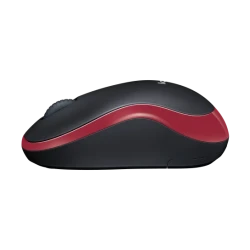 ماوس لوجيتك M185 لاسلكي - أحمر - تتبع بصري دقيق مع بطارية تدوم حتى 12 شهرًا