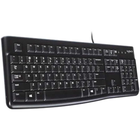 Wired Keyboard Logitech K120 ,Full-size layout ,USB wired ,Low-profile ,Spill-resistant design - Black Wired Keyboard Logitech K120 ,Full-size layout ,USB wired ,Low-profile ,Spill-resistant design - Black