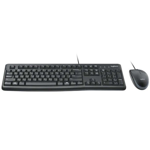 Combo Wired Keyboard and Mouse , Logitech MK120 ,Full-size keyboard ,Reliable USB ,Spill-resistan ,Comfortable, low-profile - Black Combo Wired Keyboard and Mouse , Logitech MK120 ,Full-size keyboard ,Reliable USB ,Spill-resistan ,Comfortable, low-profile - Black
