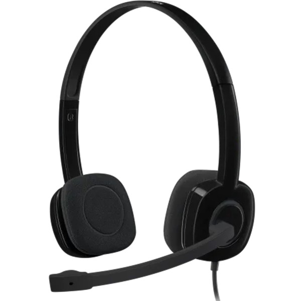 Wired Headset Logitech H151 Stereo ,Clear, high-quality stereo sound ,Noise-reducing ,Inline controls 