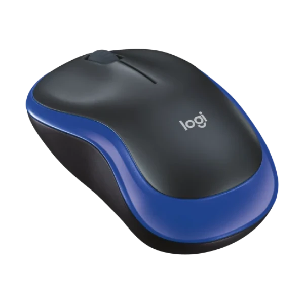 Wireless Mouse - Blue Logitech M185 - Precise Optical Tracking with 12-Month Battery Life Wireless Mouse - Blue Logitech M185 - Precise Optical Tracking with 12-Month Battery Life