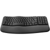 Wireless Keyboard Logitech Wave Keys Ergonomic – Multi-OS Support with Comfort Design - black Wireless Keyboard Logitech Wave Keys Ergonomic – Multi-OS Support with Comfort Design - black
