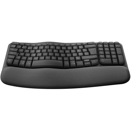 لوحة مفاتيح لاسلكية مريحة Logitech Wave Keys – تصميم متموّج ودعم متعدد الأنظمة - أسود لوحة مفاتيح لاسلكية مريحة Logitech Wave Keys – تصميم متموّج ودعم متعدد الأنظمة - أسود