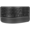 Wireless Keyboard Logitech Wave Keys Ergonomic – Multi-OS Support with Comfort Design - black Wireless Keyboard Logitech Wave Keys Ergonomic – Multi-OS Support with Comfort Design - black