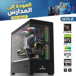 عروض العودة للمدارس - بي سي قيمنق احترافي رقم 14-A - AMD Ryzen 7 7800X3D - RTX 5070 Ti 16GB عروض العودة للمدارس - بي سي قيمنق احترافي رقم 14-A - AMD Ryzen 7 7800X3D - RTX 5070 Ti 16GB