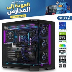 عروض العودة للمدارس - بي سي قيمنق احترافي رقم 18-A - Intel Core i9-14900K الجيل الرابع عشر - RTX 5090 32GB عروض العودة للمدارس - بي سي قيمنق احترافي رقم 18-A - Intel Core i9-14900K الجيل الرابع عشر - RTX 5090 32GB