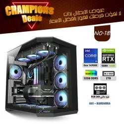 عروض الأبطال بي سي تجميعة احترافية  رقم 18 - i7 14900K الجيل الرابع عشر - RTX 5080 16GB