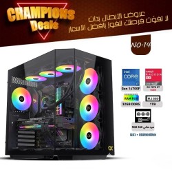 عروض الأبطال بي سي تجميعة احترافية  رقم 14 - i7 14700F الجيل الرابع عشر - RX 9070 XT 16GB