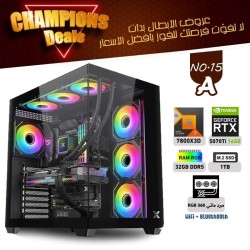 عروض الأبطال بي سي تجميعة احترافية  رقم 15-A - رايزن 7 RTX 5070 TI 16GB - 7800X3D