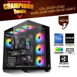 عروض الأبطال بي سي تجميعة احترافية رقم 4-F معالج i5-14400F الجيل الرابع عشر - RX 9060XT 16GB