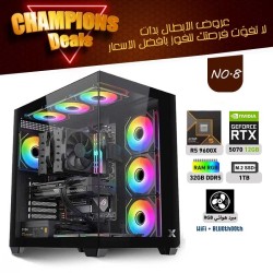 عروض الأبطال بي سي تجميعة احترافية رقم 8 - رايزن 5 RTX 5070 12GB - 9600X