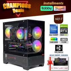CHAMPIONS OFFERS INSTALLMENTS PC NO.1 - i5 14400F 14th GEN - RTX 5060 8GB