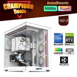 عروض الأبطال بي سي تجميعة احترافية أقساط رقم 3 - i5 14400F الجيل الرابع عشر - RTX 5060 TI 8GB