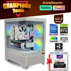 CHAMPIONS OFFERS INSTALLMENTS PC NO.2 - i5 14400F 14th GEN - RTX 5060 8GB + Monitor