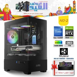 عروض عيد الفطر بي سي تجميعة احترافية رقم 2 - i5 14400F الجيل الرابع عشر - RTX 5060 8GB