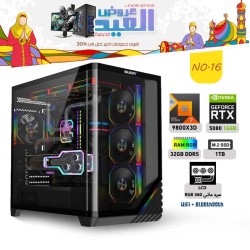 Eid Al Fitr OFFERS PC NO.16 - AMD RYZEN 7 9800X3D - RTX 5080 16GB Eid Al Fitr OFFERS PC NO.16 - AMD RYZEN 7 9800X3D - RTX 5080 16GB