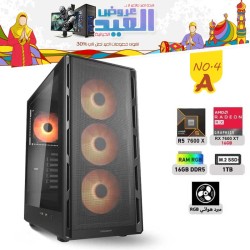 عروض عيد الفطر بي سي تجميعة احترافية رقم 4-A - رايزن 5 RX 7600 XT 16GB - 7600X