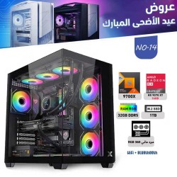 عروض عيد الأضحى بي سي تجميعة احترافية  رقم 14 - رايزن 7 RX 9070 XT 16GB - 9700X