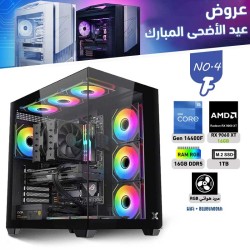 عروض عيد الأضحى بي سي تجميعة احترافية رقم 4-F معالج i5-14400F الجيل الرابع عشر - RX 9060 XT 16GB