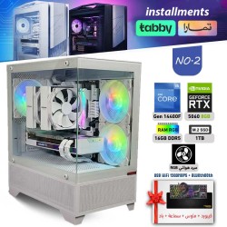 عروض عيد الأضحى بي سي تجميعة احترافية أقساط رقم 2 - i5 14400F الجيل الرابع عشر - RTX 5060 8GB