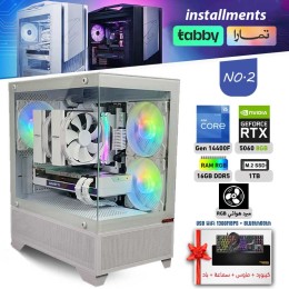 عروض عيد الأضحى بي سي تجميعة احترافية أقساط رقم 2 - i5 14400F الجيل الرابع عشر - RTX 5060 8GB