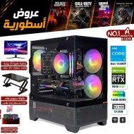 عروض القيمنق الأسطورية - بي سي قيمنق رقم 1-A - i5 14400F الجيل الرابع عشر - RTX 5050 8GB - مع شاشة وطاولة قيمنق