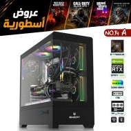 عروض القيمنق الأسطورية - بي سي قيمنق احترافي رقم 14-A - AMD Ryzen 7 7800X3D - RTX 5070 Ti 16GB