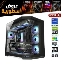 عروض القيمنق الأسطورية - بي سي قيمنق احترافي رقم 18-A - Intel Core i9-14900K الجيل الرابع عشر - RTX 5090 32GB عروض القيمنق الأسطورية - بي سي قيمنق احترافي رقم 18-A - Intel Core i9-14900K الجيل الرابع عشر - RTX 5090 32GB