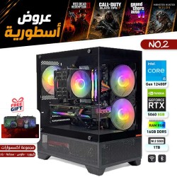 عروض القيمنق الأسطورية - بي سي قيمنق احترافي رقم 2 - i5 12400F الجيل الثاني عشر - RTX 5060 8GB عروض القيمنق الأسطورية - بي سي قيمنق احترافي رقم 2 - i5 12400F الجيل الثاني عشر - RTX 5060 8GB