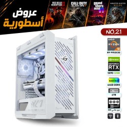عروض القيمنق الأسطورية - بي سي قيمنق احترافي رقم 21 - AMD Ryzen 9 9950X3D - RTX 5090 32GB عروض القيمنق الأسطورية - بي سي قيمنق احترافي رقم 21 - AMD Ryzen 9 9950X3D - RTX 5090 32GB