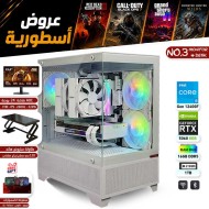 عروض القيمنق الأسطورية - بي سي قيمنق احترافي رقم 3 - Intel Core i5-12400F الجيل الثاني عشر - RTX 5060 8GB - مع شاشة وطاولة