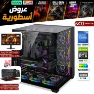 عروض القيمنق الأسطورية بالتقسيط - بي سي قيمنق رقم 1 - i5 12400F الجيل الثاني عشر - RTX 3050 8GB - مع شاشة