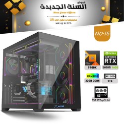 عروض السنة الجديدة بي سي تجميعة احترافية رقم 15 - رايزن 7 RTX 5070 TI 16GB - 9700X