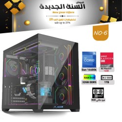 عروض السنة الجديدة بي سي تجميعة احترافية رقم 6 - i5 14600K الجيل الرابع عشر - RTX 9060 XT 16GB