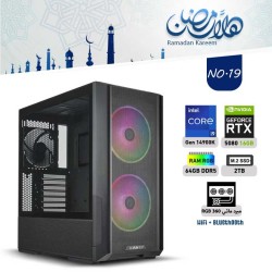 عروض رمضان بي سي تجميعة احترافية رقم 19 - i9 14900K الجيل الرابع عشر - RTX 5080 16GB